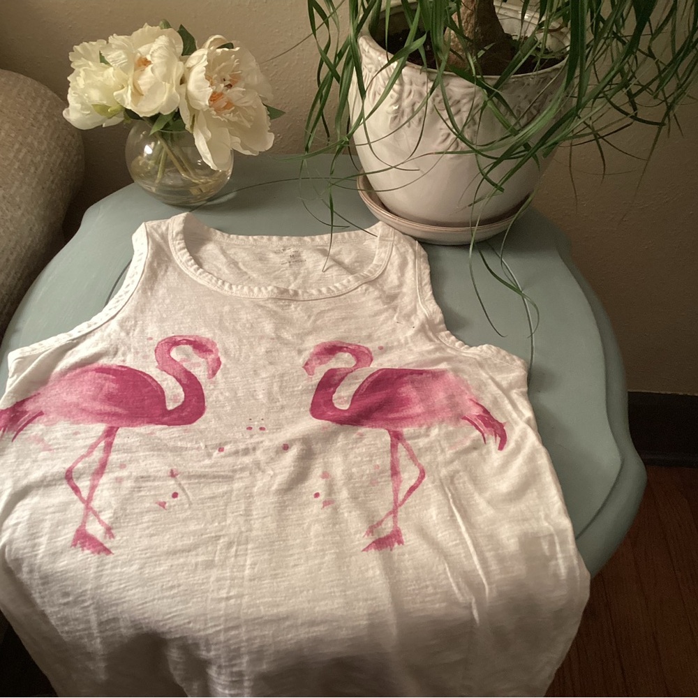Lucky Brand Flamingo Print Tank Top - Picture 3 of 11